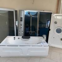 doccia  idromassaggio con vasca 