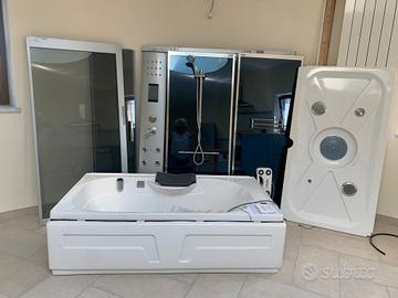 doccia  idromassaggio con vasca 