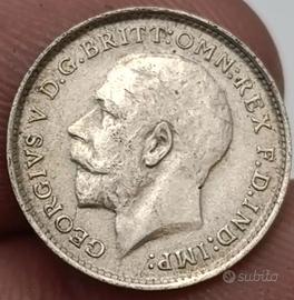 Moneta estera argento Gran Bretagna Georgius V