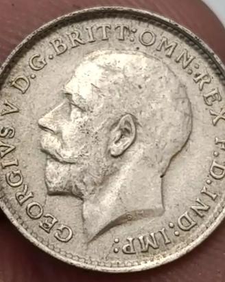 Moneta estera argento Gran Bretagna Georgius V