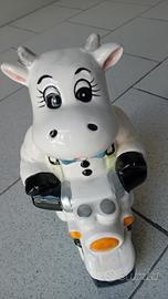 salvadanaio ceramica "Porcellino Moto"