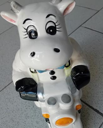 salvadanaio ceramica "Porcellino Moto"