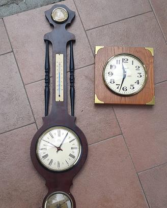 Orologio e barometro vintage