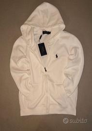 felpa Ralph Lauren Bianca a zip