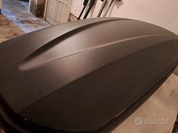 box tetto per auto+ 2 coppie di barre portapacchi
