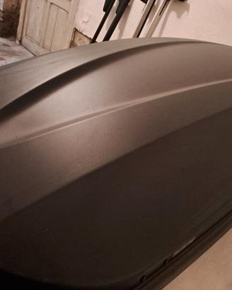 box tetto per auto+ 2 coppie di barre portapacchi