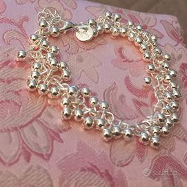 Bracciale Argento925 con sfere a grappolo 