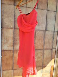 Vestito elegante corallo Rinascimento tg. S