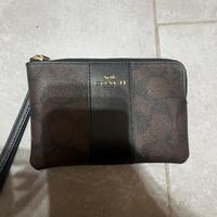 Portafoglio Coach New York marrone