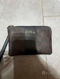 Portafoglio Coach New York marrone