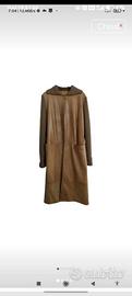Trench vera pelle e lana