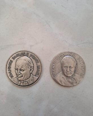 medaglie commemorative Papa Giovanni Paolo II