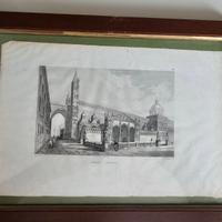 Stampa Antica "Palermo, Cattedrale" Incorniciata