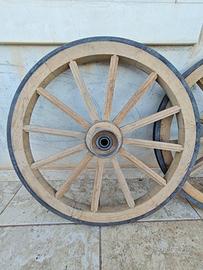 ruote in legno per carrozza