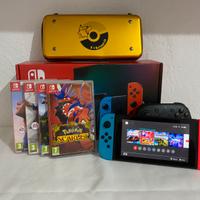 Nintendo switch 2022+Kit 5 giochi+accessori