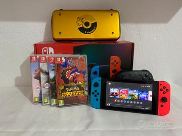 Nintendo switch 2022+Kit 5 giochi+accessori