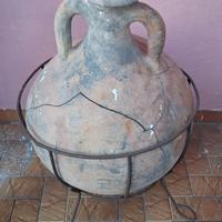 ANFORA TERRACOTTA ANTICA 90 cm x 60 con piedistall