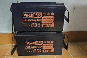 2 Batterie AGM 90 ampere per servizi Camper