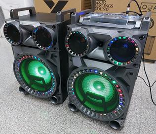 Casse Amplificate con Luci Led