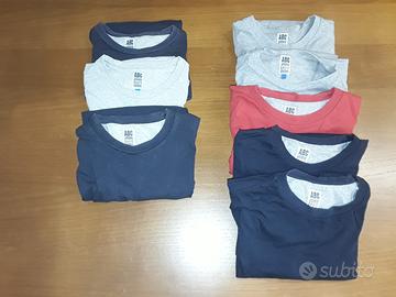 T- shirt ABC ,blu rosso e grigio,taglia s