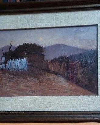 Olio su Tavola "Taos Pueblo"