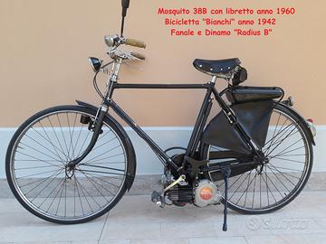 Mosquito 38B con libretto bicicletta Bianchi 1942