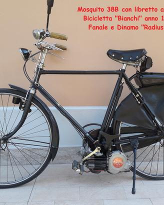 Mosquito 38B con libretto bicicletta Bianchi 1942