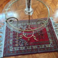 tavolino rotondo in ferro battuto 