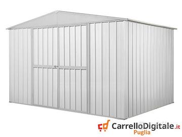 Capanno box esterno lamiera 360x175 110 kg bianco