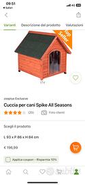 Due cucce esterno Cane Spike All Season