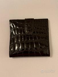 Portafogli in vera pelle di coccodrillo