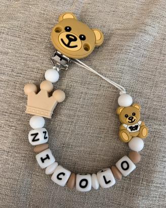 Catenelle porta ciuccio personalizzate