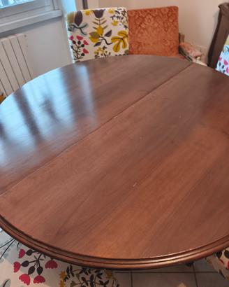 tavolo tondo in legno massello 