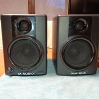 coppia casse amplificate