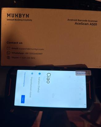 Android barcode scanner Munbyn Acescan AS01