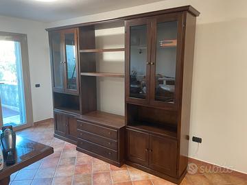 Libreria soggiorno in legno