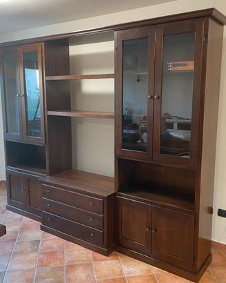 Libreria soggiorno in legno