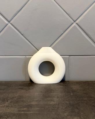 Vaso decorativo moderno design scultoreo – bianco