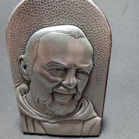 Icona Padre Pio argento