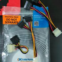 Cavi Molex 4pin to Sata pacco da 3