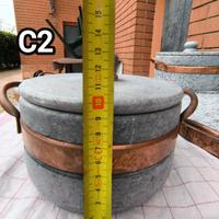 pentola alta in pietra ollare mai utilizzata