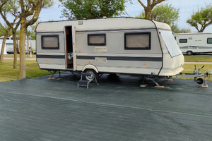 Roulotte con doppia veranda