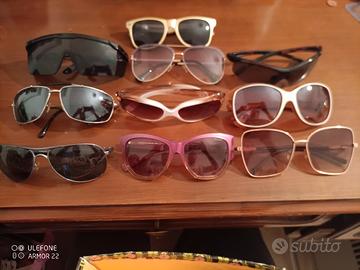 10 paia occhiali da sole