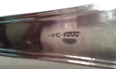 Servizio posate da pesce argentate barocchetto