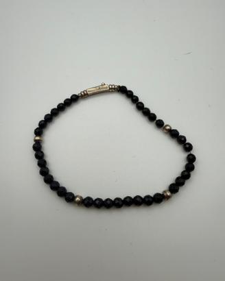 Bracciale Cesare Paciotti con perline nere