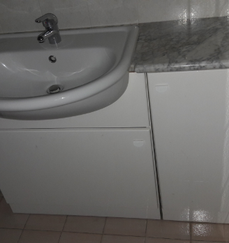 Mobile bagno laccato lucido bianco