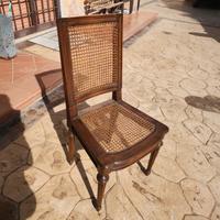 4 sedie legno arte povera fiorentina