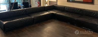 DIVANO MODULARE VERA PELLE