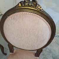 Coppia sedie stile barocco con attaccapanni