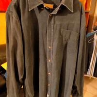 Camicia velluto blu Americanino